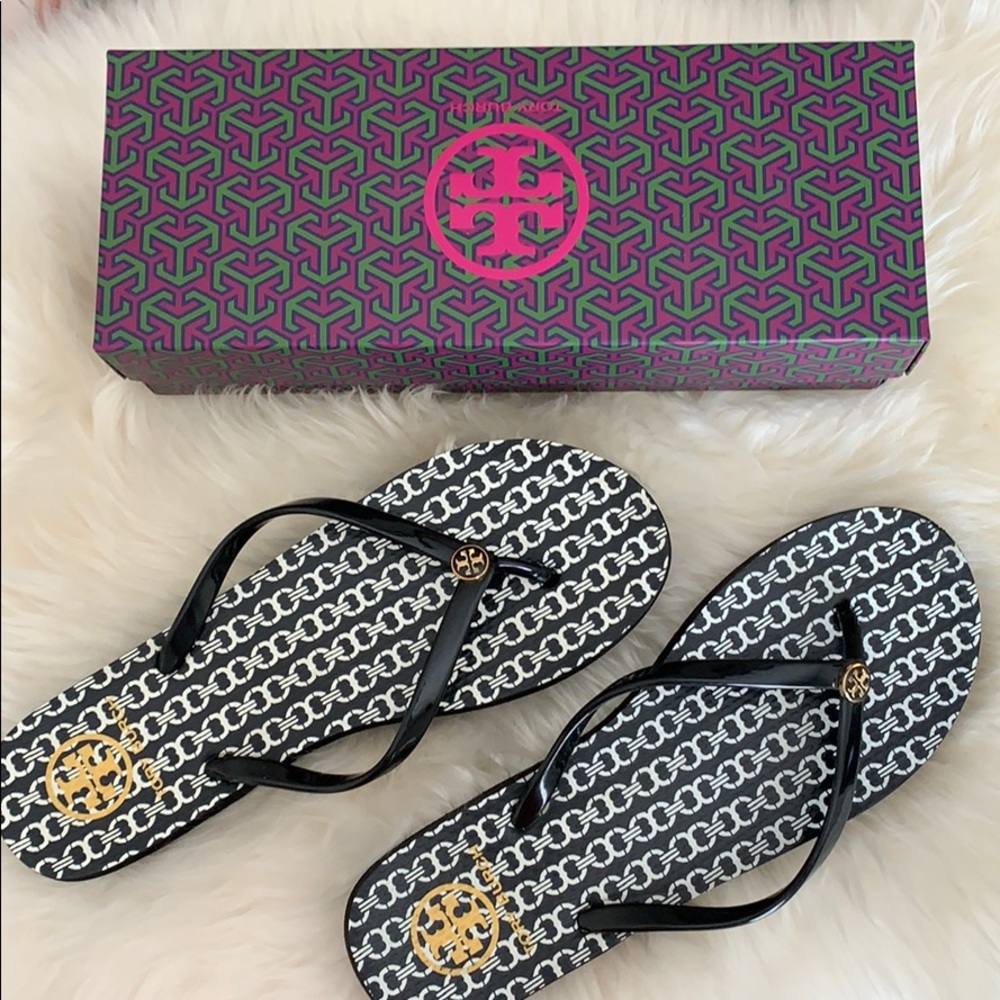 Tory Burch Sz 10 Gemini Link Flip Flop